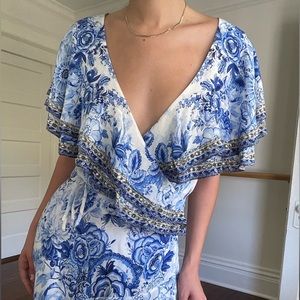 Camilla Frill Long Dress in “Heart of a Dragon” LIMITED EDITION RETIRED COLOR